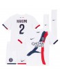 Paris Saint-Germain Achraf Hakimi #2 Auswärts Trikotsatz für Kinder 2024-25 Kurzarm (+ Kurze Hosen)